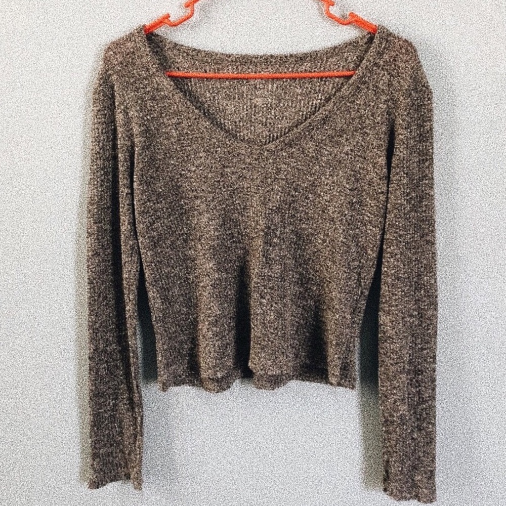 Me to We Gray Vneck Sweater